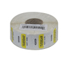 National Checking 1"x1" Trilingual Yellow Tuesday Permanent Label, PK1000 P102R